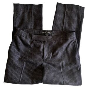 Ralph Lauren Angora Wool Blend pinstripe pants-Black-Size 10